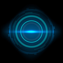 Sci-fi futuristic interface, abstract technology background