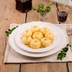 Silesian potato dumplings