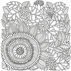 Pattern for coloring book.