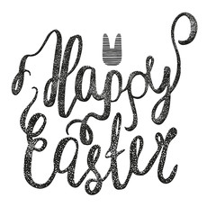 Hand written Easter phrase.