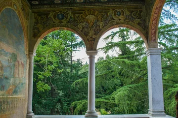 Photo sur Plexiglas Monument artistique decorated balcony of chartreuse, Padula,
