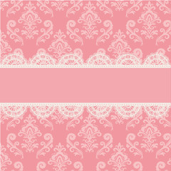 ダマスク柄の背景素材