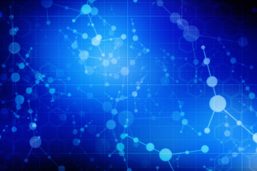Medical abstract background, molecules background