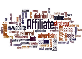 Affiliate, word cloud concept 2