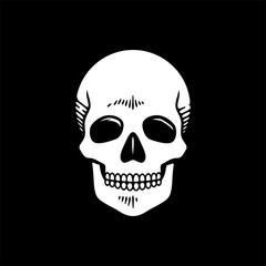 Simple Hipster pirate skull
