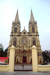 Fototapeta na wymiar Sacred Heart Cathedral, Guangzhou, China
