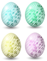 Easter eggs colored set
