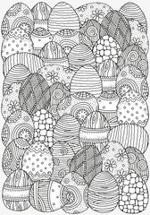 Obraz premium Pattern for coloring book. A4 size.