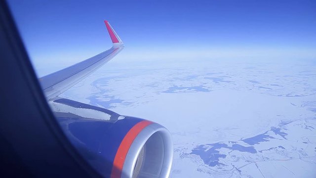airplain is flying in a sky