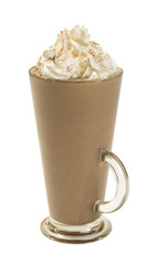 coffee frappe isolated on white background 