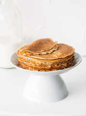 Traditional Russian or Ukraine pancakes
