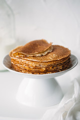 Traditional Russian or Ukraine pancakes