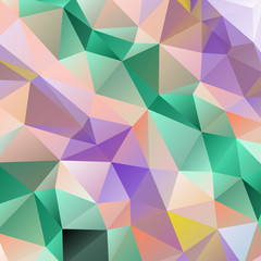 Fototapeta premium Background with abstract pattern made of colorful geometric shapes