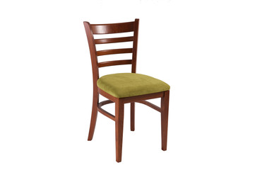 Wooden dining chair isolated
