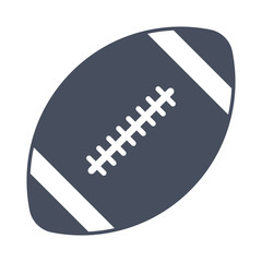 Illustartion of american football ball isolated on white background