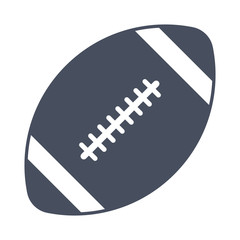 Illustartion of american football ball isolated on white background