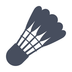 Shuttlecock for badminton, vector illustration in flat style