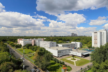 Obraz premium Russia. Moscow. Clouds over the capital.
