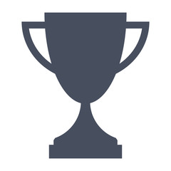 Trophy cup, award, vector illustration in flat style