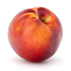 Nectarine fruit isolated on white background close up