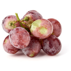 Red grape berry bunch isolated on white background cutout
