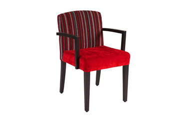 modern design red armchair