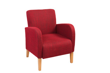 modern design red armchair