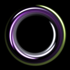 Dark template with cool circles spirals