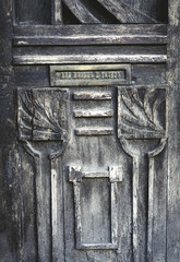 Art Nouveau Vintage Door Closeup