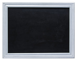Picture frame with blackboard, isolated on white background.