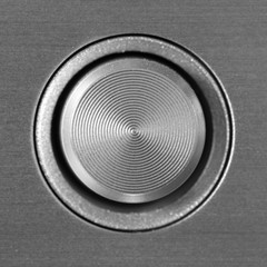 Aluminum button of CD player