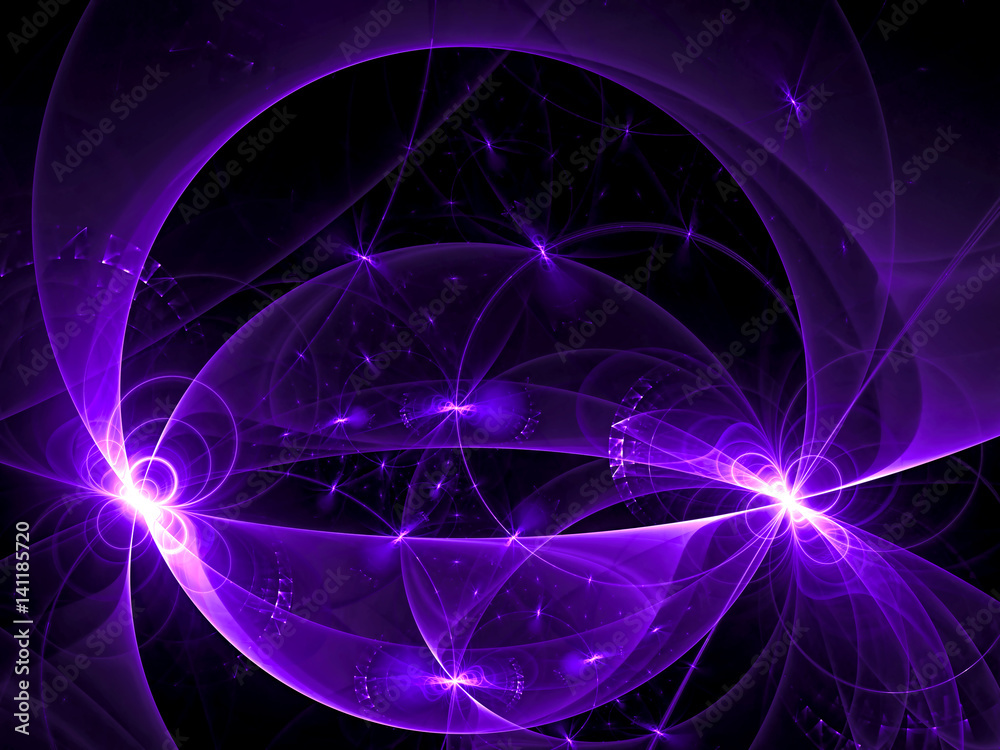 Wall mural glowing sphere - abstract digitally generated image