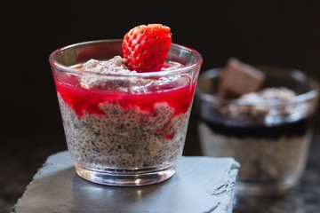 Chia seeds pudding
