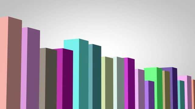 Bunte Graphen bauen sich auf und ab