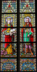 Stained Glass - Saint Catherine and Saint Donatus