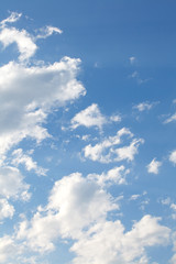 Naklejka na ściany i meble Natural background of Blue sky and cloud