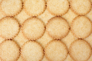 Mini coconut biscuit isolated on white background