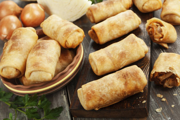 Patty stuffed with cabbage