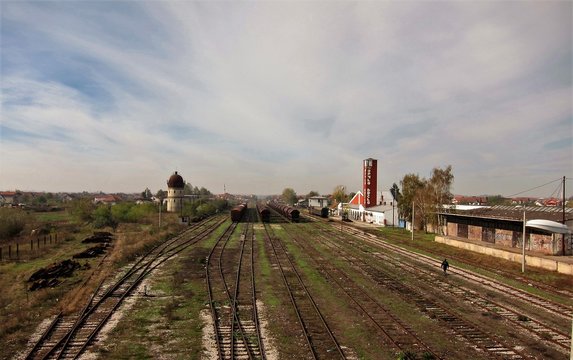Train track leading to somewhere in South East Europe