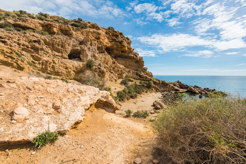 mediterranean beach on spanish costa tropical