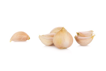 garlic isolated on white background