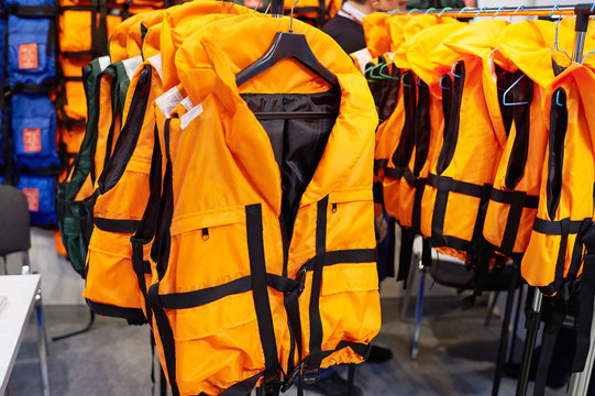 Personal Flotation Device As Life Jacket In Store