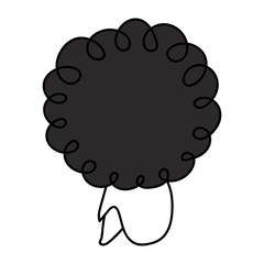 Cartoon Character sad and Lonely