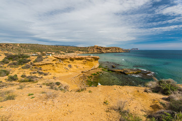Fototapeta na wymiar mediterranean beach on spanish costa tropical