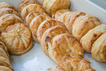 fresh danish pie on tray