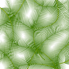 орнамент из пальмовых листьев, векторная иллюстрация
