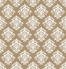 ダマスク柄　シームレスパターン背景