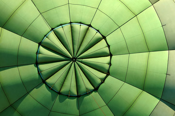 Inside hot air balloon