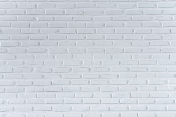 Pattern of white brick wall for background and textured, Seamless white brick wall background