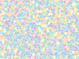 Gentle, light stained glass texture, colorful mosaic. Vector illustration background for interior design, print on paper, wallpaper